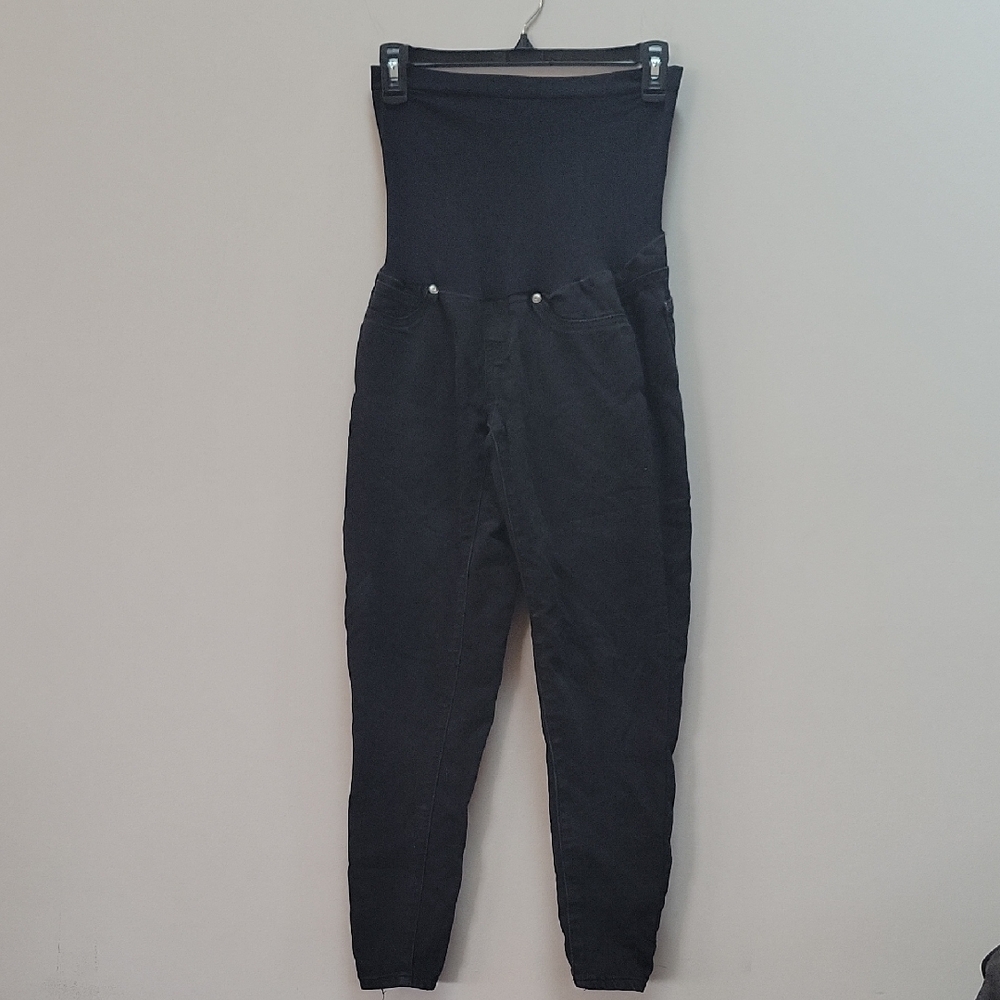Maternity Overbump Skinny Leggings - Black